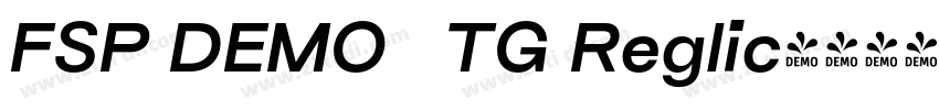 FSP DEMO   TG Reglic字体转换